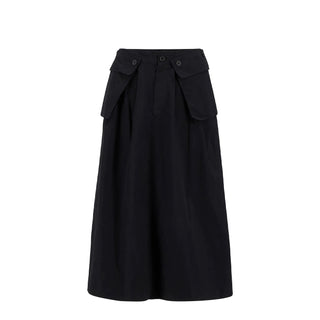 Barbour Womens Imelda Midi Skirt Black - Parasol Store