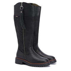 Barbour Womens Ingrid Tall Boot Black - Parasol Store