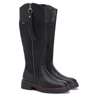 Barbour Womens Ingrid Tall Boot Black - Parasol Store