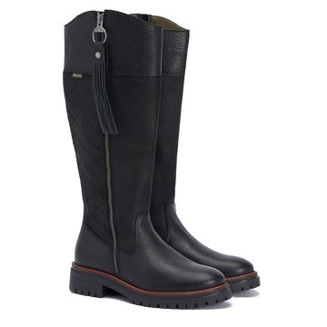 Barbour Womens Ingrid Tall Boot Black - Parasol Store