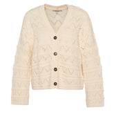 Barbour Womens Isla Knitted Cardigan Cloud - Parasol Store