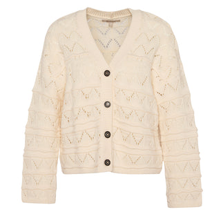 Barbour Womens Isla Knitted Cardigan Cloud - Parasol Store