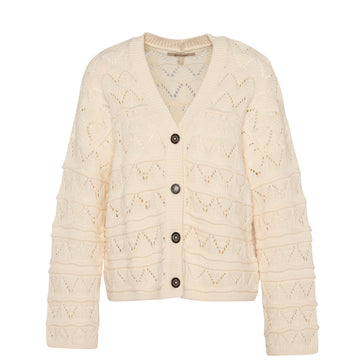 Barbour Womens Isla Knitted Cardigan Cloud