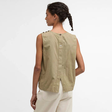 Barbour Womens Josie Top Bleached Olive