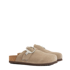 Barbour Womens Kyra Closed Toe Sandal Taupe Suede