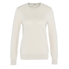 Barbour Womens Lavender Crew Neck Jumper Sand - Parasol Store