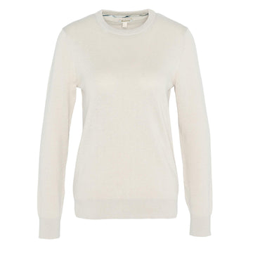 Barbour Womens Lavender Crew Neck Jumper Sand - Parasol Store