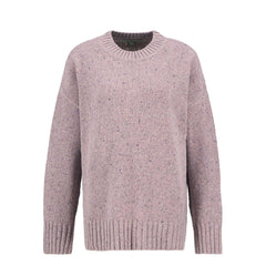Barbour Womens Lavensdale Crew Knitted Jumper Pink Blush - Parasol Store