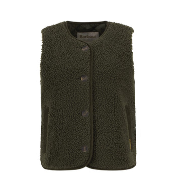 Barbour Womens Luciana Fleece Gilet Olive - Parasol Store