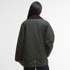 Barbour Womens Luella Waxed Jacket Fern/Ancient Tartan - Parasol Store
