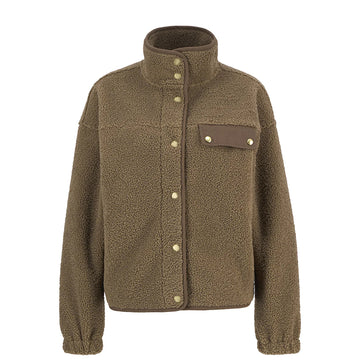 Barbour Womens Mabel Fleece Military Brown