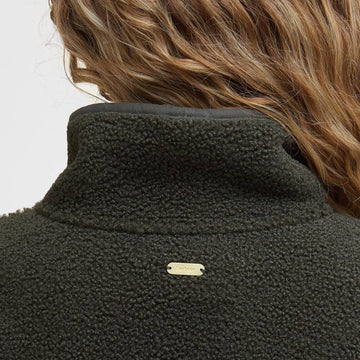 Barbour Womens Mabel Fleece Olive - Parasol Store