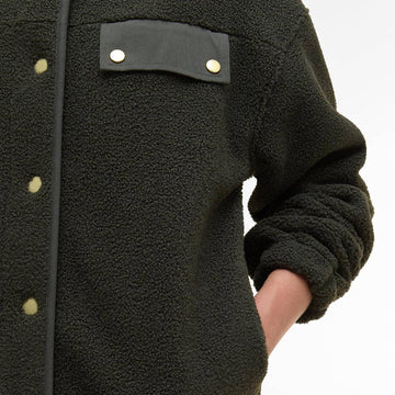 Barbour Womens Mabel Fleece Olive - Parasol Store
