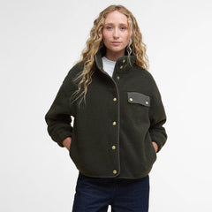Barbour Womens Mabel Fleece Olive - Parasol Store