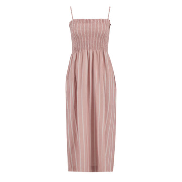 Barbour Womens Madeline Midi Dress Gardenia Stripe