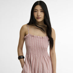 Barbour Womens Madeline Midi Dress Gardenia Stripe