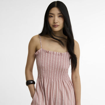 Barbour Womens Madeline Midi Dress Gardenia Stripe