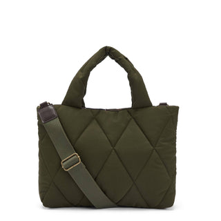 Barbour Womens Mariah Quilted Mini Tote Bag Olive - Parasol Store