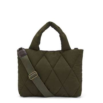 Barbour Womens Mariah Quilted Mini Tote Bag Olive - Parasol Store