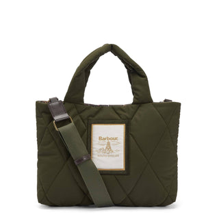 Barbour Womens Mariah Quilted Mini Tote Bag Olive - Parasol Store