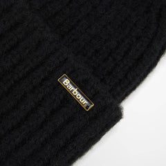 Barbour Womens Meryl Beanie Hat Black - Parasol Store