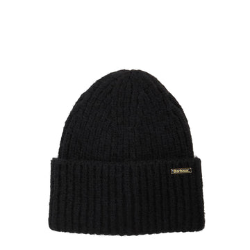 Barbour Womens Meryl Beanie Hat Black - Parasol Store