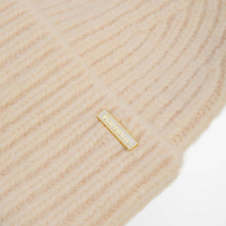 Barbour Womens Meryl Beanie Hat Heritage Cream - Parasol Store