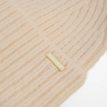 Barbour Womens Meryl Beanie Hat Heritage Cream - Parasol Store
