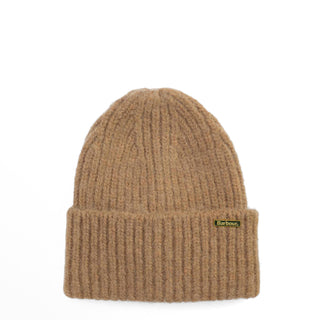 Barbour Womens Meryl Beanie Hat Military Brown - Parasol Store