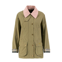 Barbour Womens Modern Beadnell Casual Jacket Bleached Olive / Ancient / Gardenia