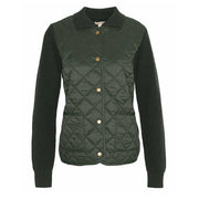 Barbour Womens Moors Knitted Cardigan Olive - Parasol Store