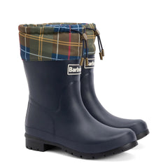 Barbour Womens Mowbray Mid Wellington Navy / Classic Tartan