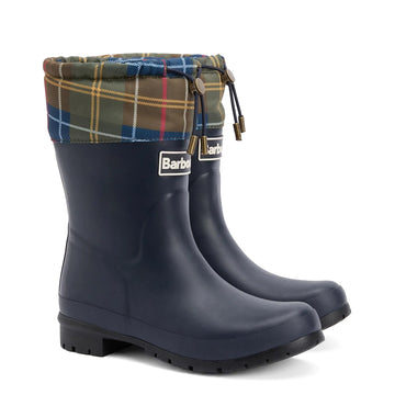 Barbour Womens Mowbray Mid Wellington Navy / Classic Tartan
