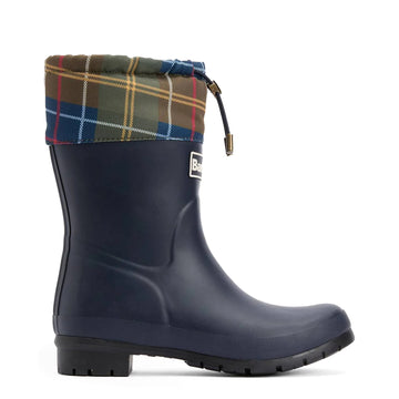 Barbour Womens Mowbray Mid Wellington Navy / Classic Tartan