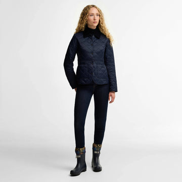 Barbour Womens Mowbray Mid Wellington Navy / Classic Tartan