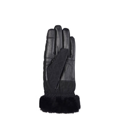 Barbour Womens Norwood Quilted Gloves Black - Parasol Store