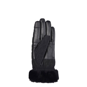 Barbour Womens Norwood Quilted Gloves Black