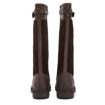 Barbour Womens Oak Tall Boot Brown - Parasol Store