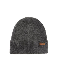 Barbour Womens Pendle Beanie Hat Charcoal - Parasol Store