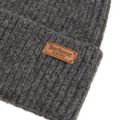 Barbour Womens Pendle Beanie Hat Charcoal - Parasol Store