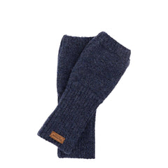Barbour Womens Pendle Wristwarmer Gloves Navy - Parasol Store