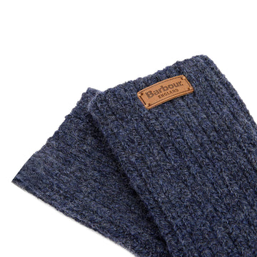 Barbour Womens Pendle Wristwarmer Gloves Navy