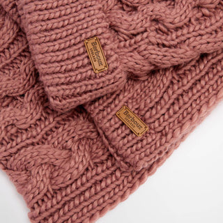 Barbour Womens Penshaw Beanie & Scarf Gift Set Arabesque