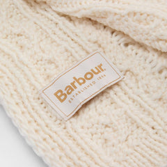 Barbour Womens Penshaw Beanie & Scarf Gift Set Cloud - Parasol Store
