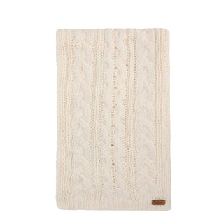 Barbour Womens Penshaw Beanie & Scarf Gift Set Cloud