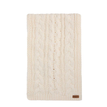 Barbour Womens Penshaw Beanie & Scarf Gift Set Cloud