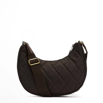 Barbour Womens Quilted Sling Shoulder Bag Olive - Parasol Store