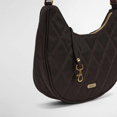 Barbour Womens Quilted Sling Shoulder Bag Olive - Parasol Store
