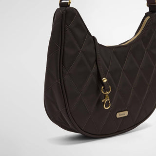 Barbour Womens Quilted Sling Shoulder Bag Olive - Parasol Store