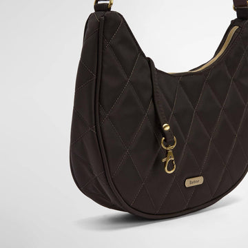 Barbour Womens Quilted Sling Shoulder Bag Olive - Parasol Store